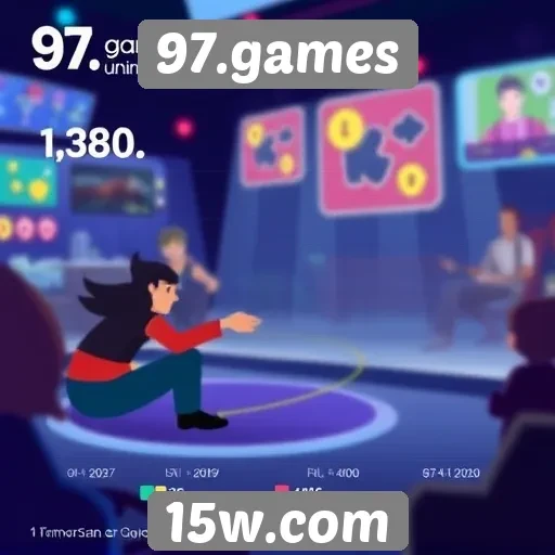 Estatísticas de usuários e engajamento no 97.games